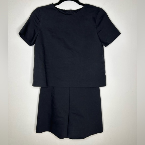 Zara Black Short sleeve Boxy Romper Size Small - Picture 2 of 7